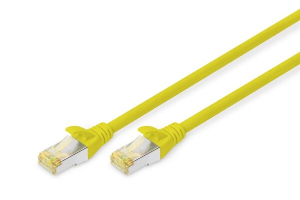 Digitus Zırhlı Patch Kablo Cat6A Sarı (0,5m)