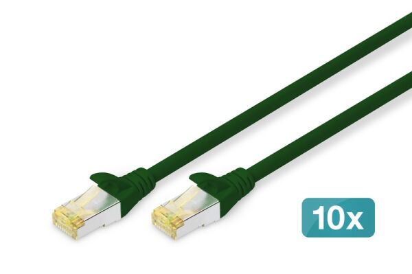 Digitus Zırhlı Patch Kablo Cat6A Yeşil (2m)