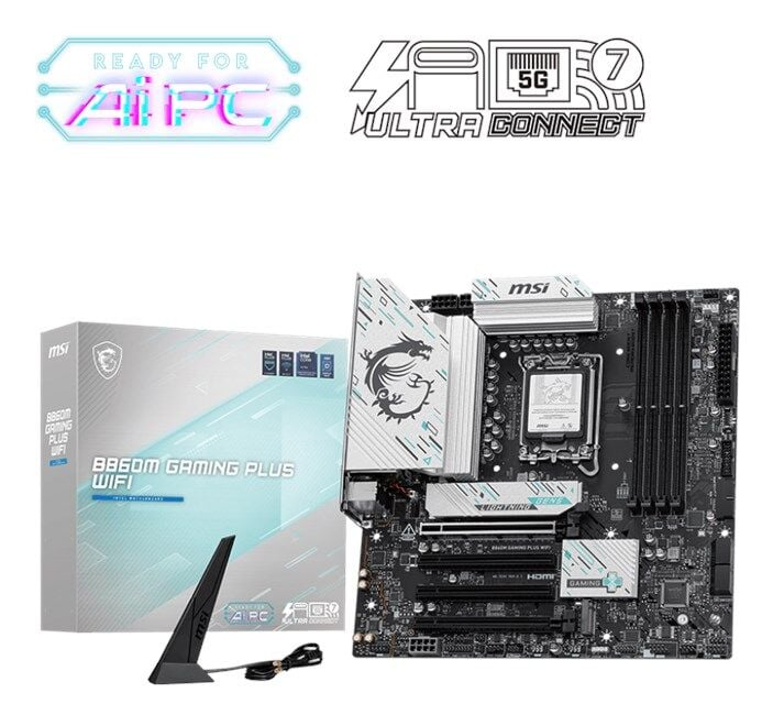 MSI B860M Gaming Plus Wifi D5 1851P Hdmi Dp Type-C