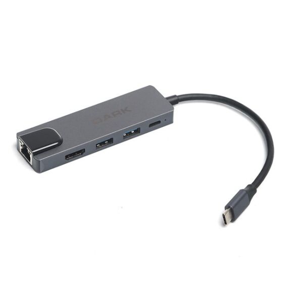 Dark (DK-AC-U31X46) Type-C to USB 3.0 + HDMI+ RJ45