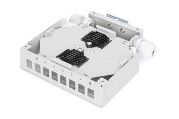 Digitus 8 Port Din Rail Sonlandırma Kutusu (LC)