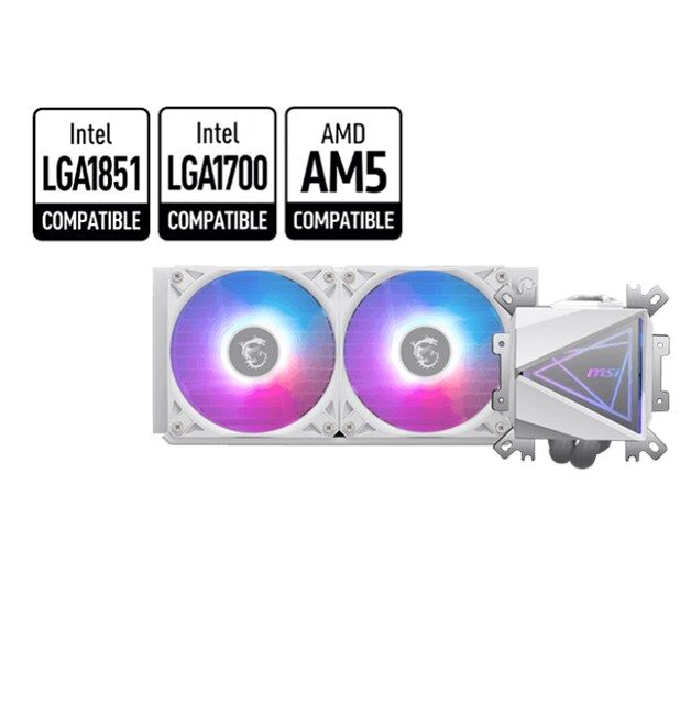 MSI Mag Coreliquid I240 240 mm Beyaz Sıvı Soğutucu