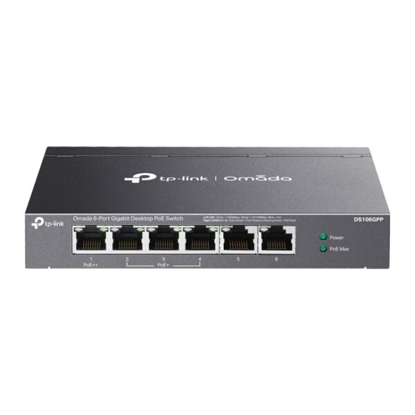 Omada 6Port Gigabit 4xPoE 64W (DS106GPP)