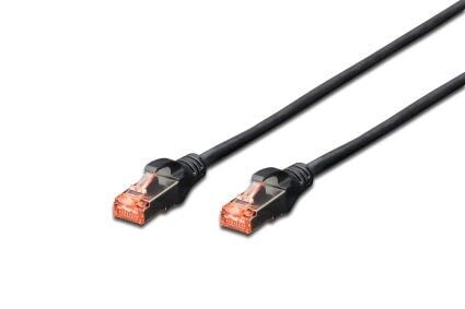 Digitus Zırhlı Patch Kablo Cat6 Siyah (1m)
