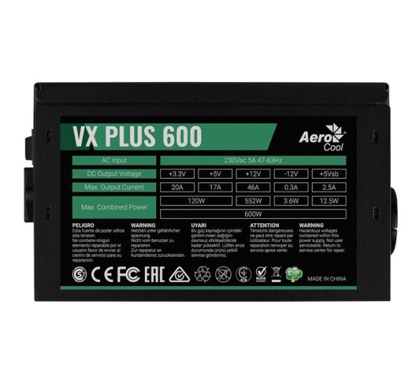 Aerocool 600W VX Plus (AE-VXP600)