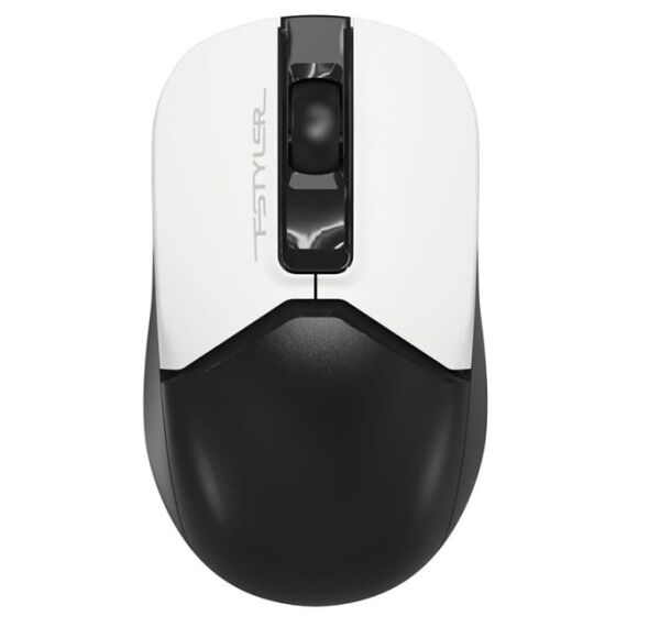 A4-Tech Kablosuz Mouse Nano Beyaz-Siyah (FG12S)