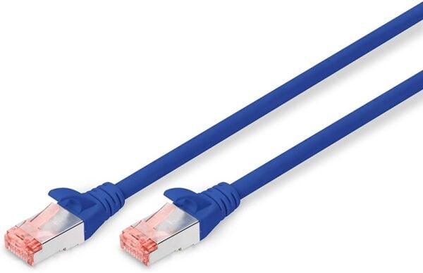 Digitus Zırhlı Patch Kablo Cat6 Mavi (10m)