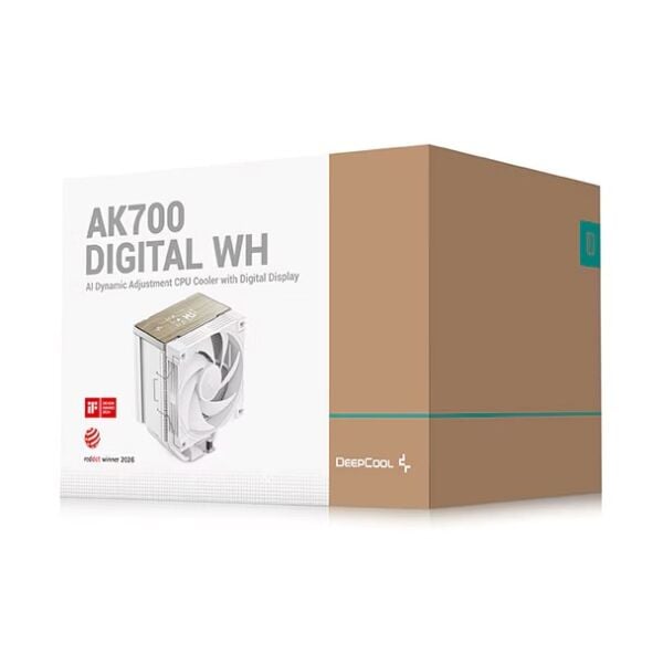 DeepCool 120mm İşlemci Soğutucu (AK700-DIGITAL-WH)